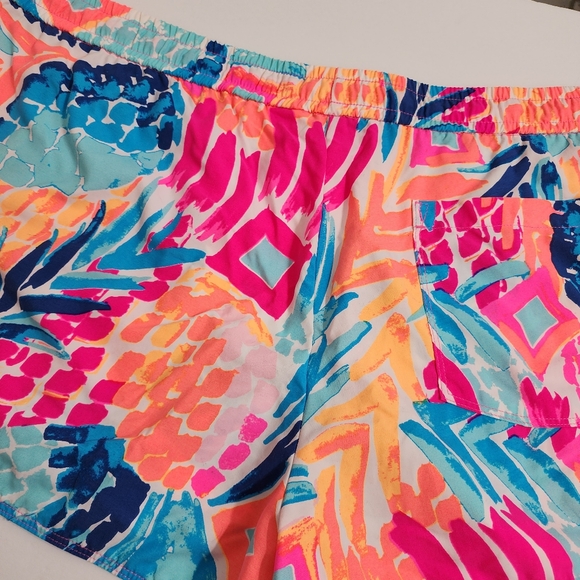 Lilly Pulitzer Run Around Shorts Sz XL Goombay Smashed - Picture 4 of 5